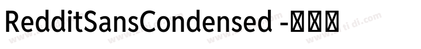 RedditSansCondensed 字体转换